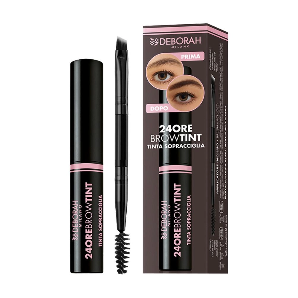 Тинт для бровей - Deborah 24ORE Brow Tint, 03 Ebony - фото N1