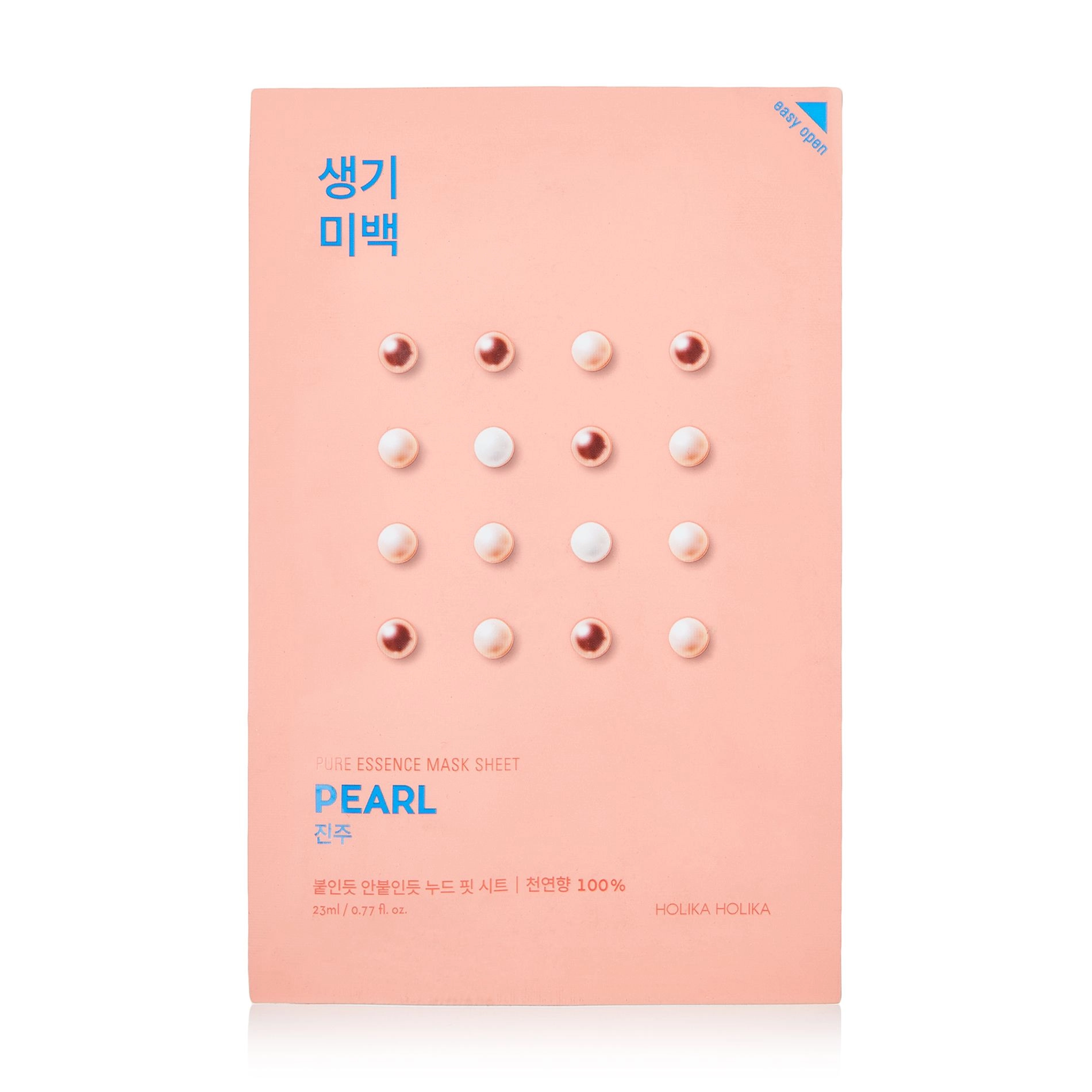 Освітлююча тканинна маска для обличчя "Перли" - Holika Holika Pure Essence Mask Sheet Pearl, 23 мл, 1 шт - фото N1