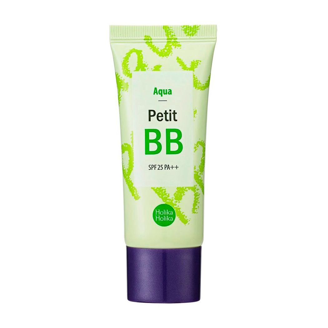 Holika Holika ВВ-крем для комбинированной кожи Aqua Petit BB Cream SPF 25 PA++ с экстрактом зеленого чая, 30 мл - фото N1
