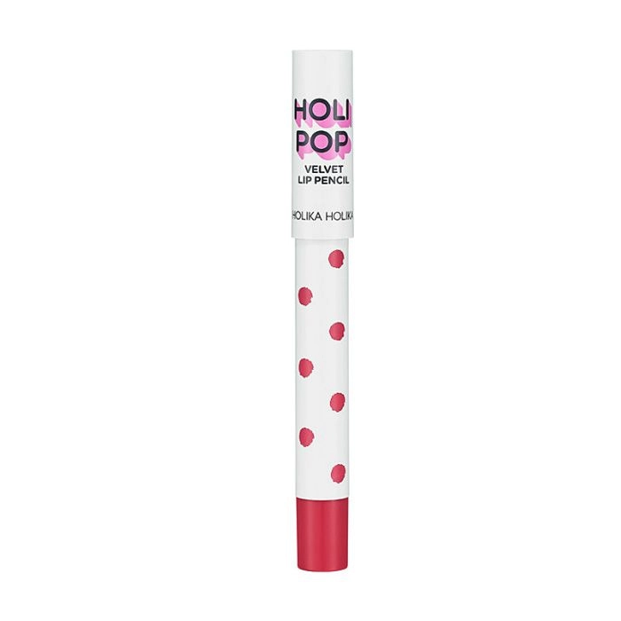 Holika Holika Матова помада-олівець для губ Holi Pop Velvet Lip Pencil CR04 Coral, 1.7 г - фото N1