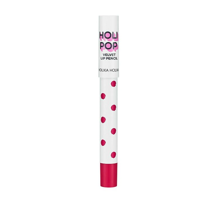 Holika Holika Матова помада-олівець для губ Holi Pop Velvet Lip Pencil PK02 Berry, 1.7 г - фото N1