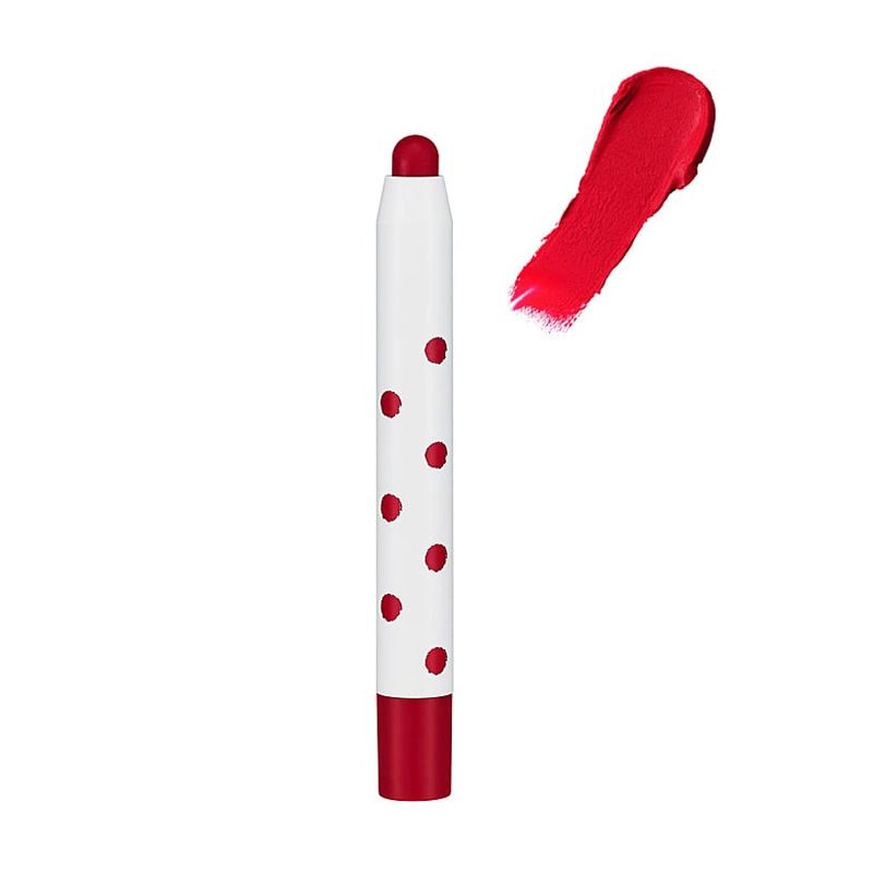 Holika Holika Матова помада-олівець для губ Holi Pop Velvet Lip Pencil RD01 Apple, 1.7 г - фото N2