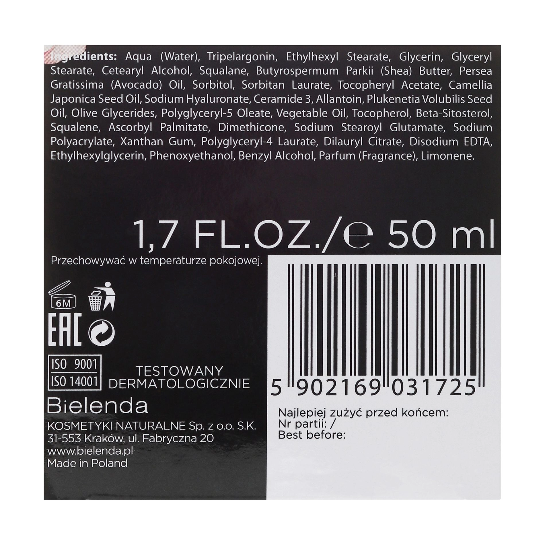 Bielenda Крем-концентрат для обличчя CAMELLIA OIL проти зморшок день/ніч 40+, 50мл - фото N3