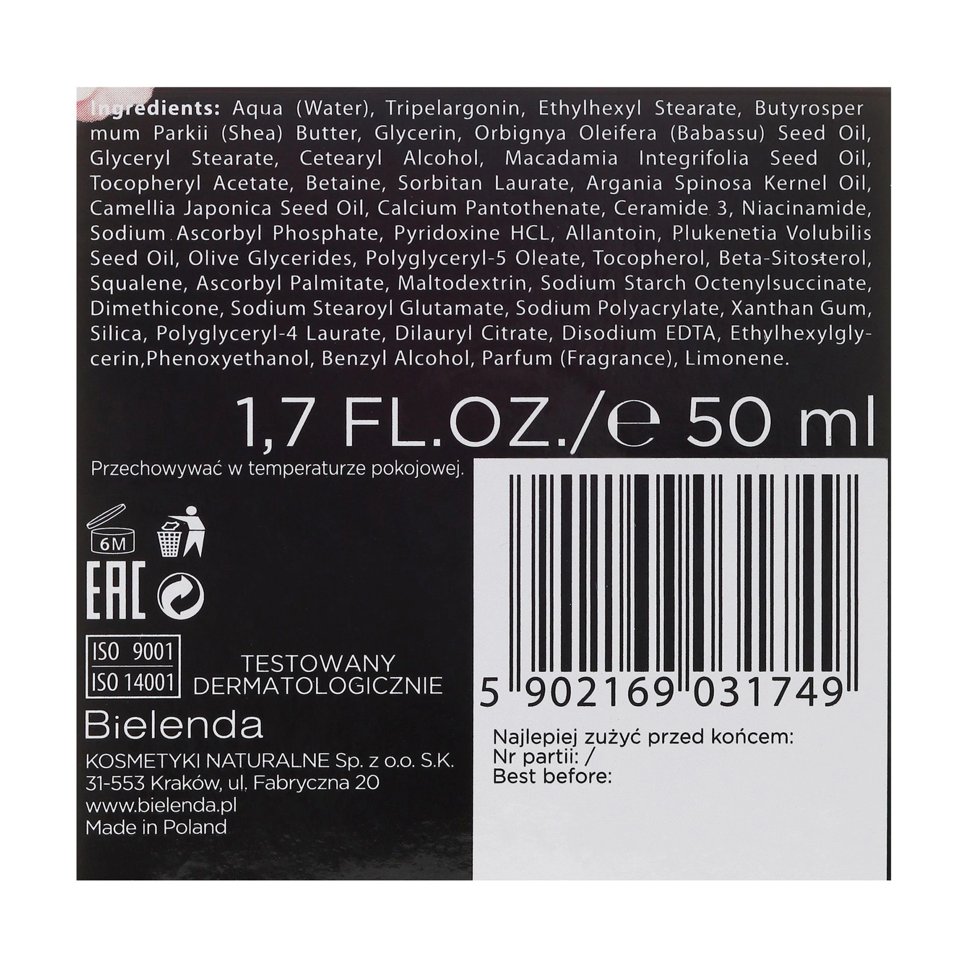 Bielenda Крем-концентрат для обличчя CAMELLIA OIL відновлюючий день/ніч 60+, 50мл - фото N3