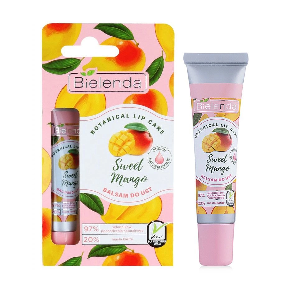 Bielenda Бальзам для губ Botanical lip care, Солодкий Манго, 10 г - фото N1