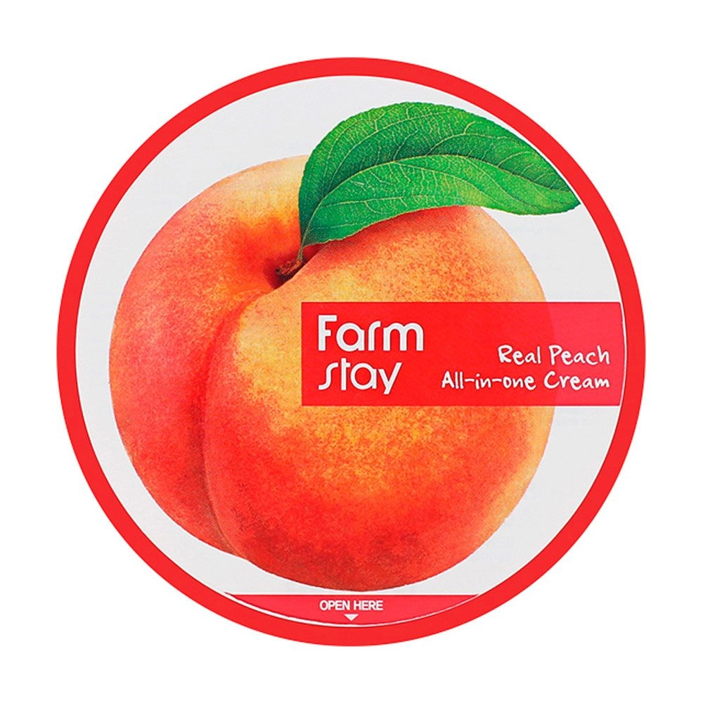 Універсальний крем для обличчя та тіла з екстрактом персика - FarmStay Real Peach All-In-One Cream, 300 мл - фото N1