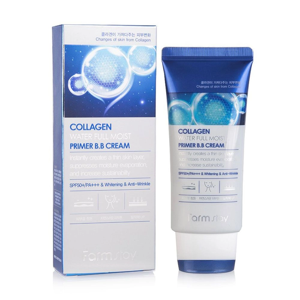 FarmStay Зволожувальний ВВ-крем для обличчя Collagen Water Full Moist Premium B.B. Cream, 50 мл - фото N1