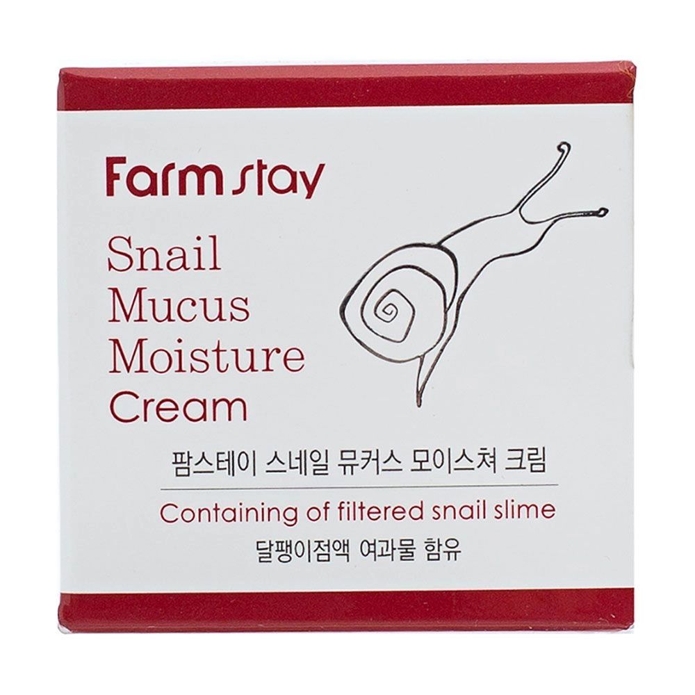 FarmStay Зволожувальний крем для обличчя Farm Stay Snail Mucus Moisture Cream з муцином равлика, 50 г - фото N2
