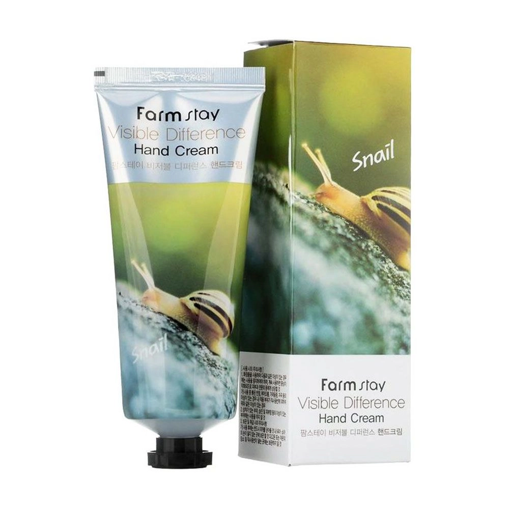 Крем для рук з муцином равлики - FarmStay Visible Difference Hand Cream Snail, 100 мл - фото N1