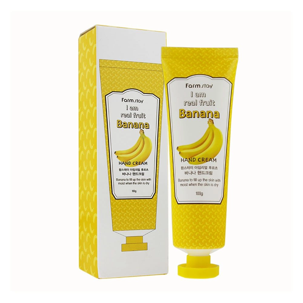 Крем для рук з екстрактом банана - FarmStay I Am Real Fruit Banana Hand Cream, 100 мл - фото N4