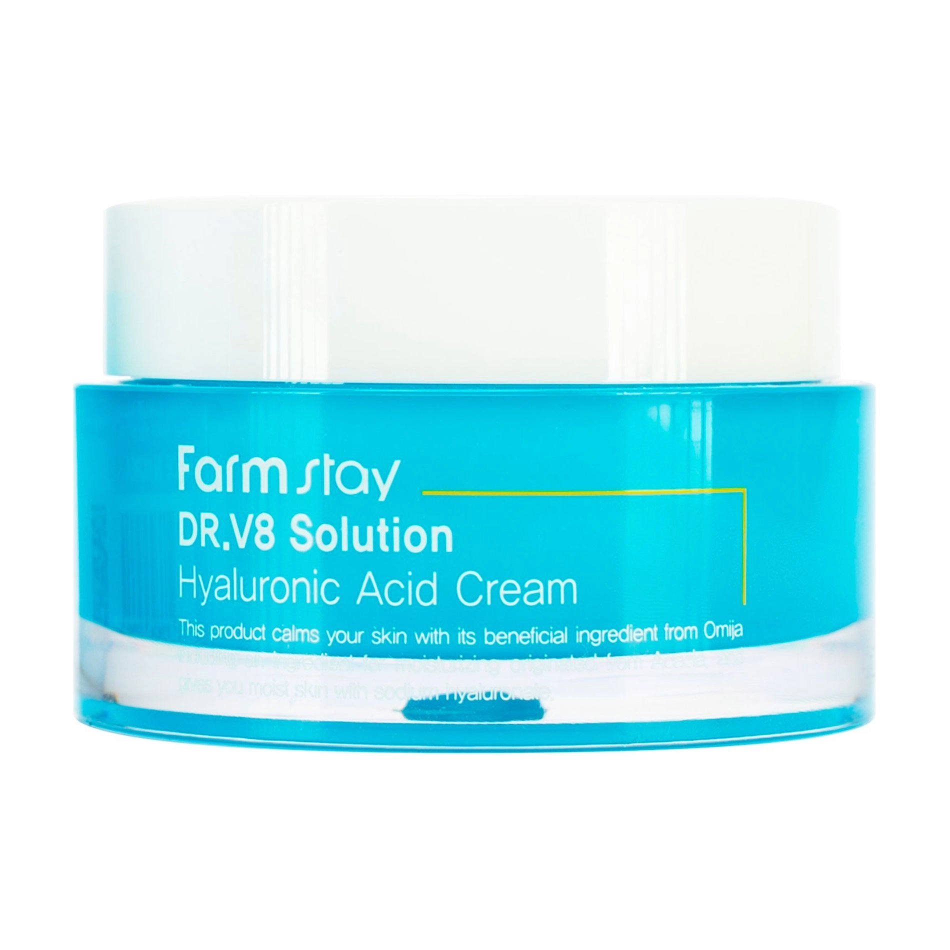 FarmStay Крем для обличчя DR.V8 Solution Hyaluronic Acid Cream зволожувальний, з гіалуроновою кислотою, 50 мл - фото N1