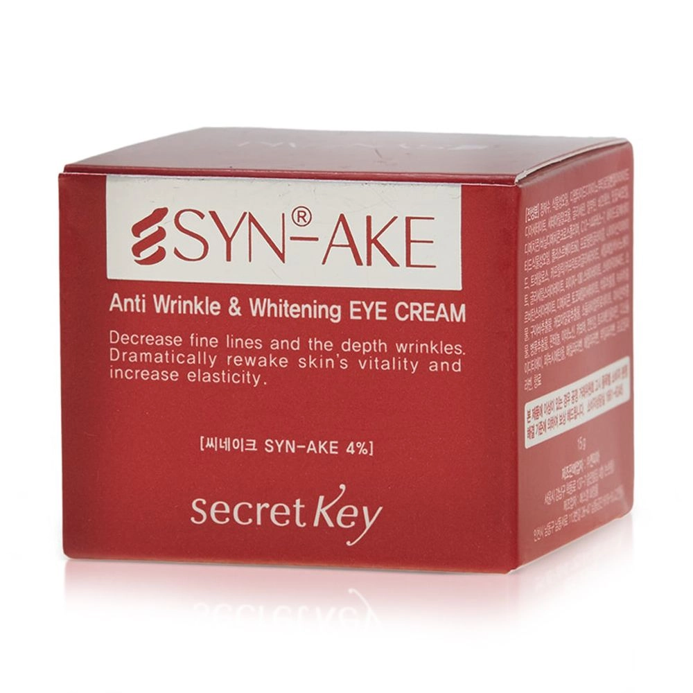 Secret Key Антивозрастной крем для кожи вокруг глаз Syn-Ake Anti Wrinkle Whitening Eye Cream, 15 г - фото N2