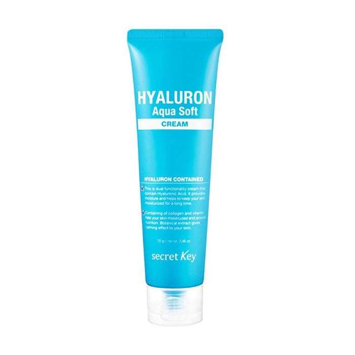 Secret Key Крем гіалуроновий Hyaluron Aqua Soft Cream для зволоження та омолодження шкіри, 150 мл - фото N1