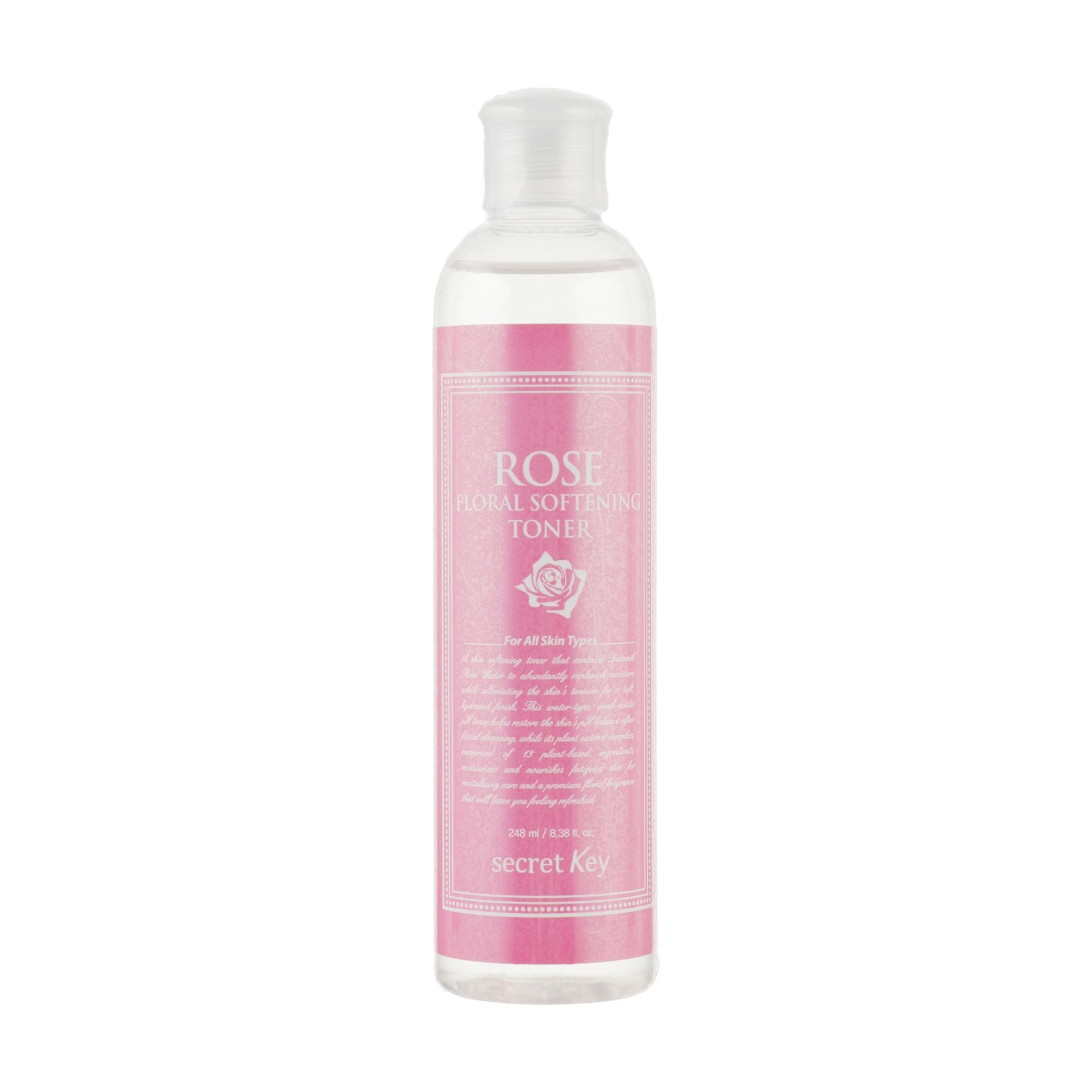 Тонер для лица с экстрактом розы - Secret Key Rose Floral Softening Toner, 248 мл - фото N1