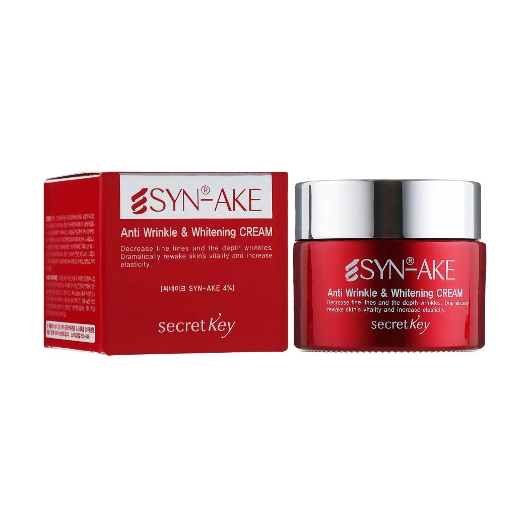 Secret Key Антивіковий крем для обличчя Syn-Ake Anti Wrinkle Whitening Cream, 50 г - фото N1