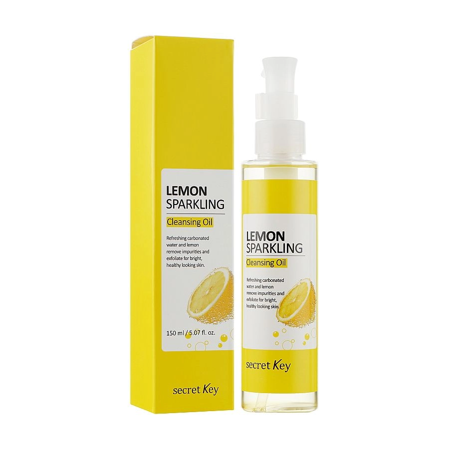 Secret Key Лимонна гідрофільна олія для обличчя Lemon Sparkling Cleansing Oil, 150 мл - фото N1