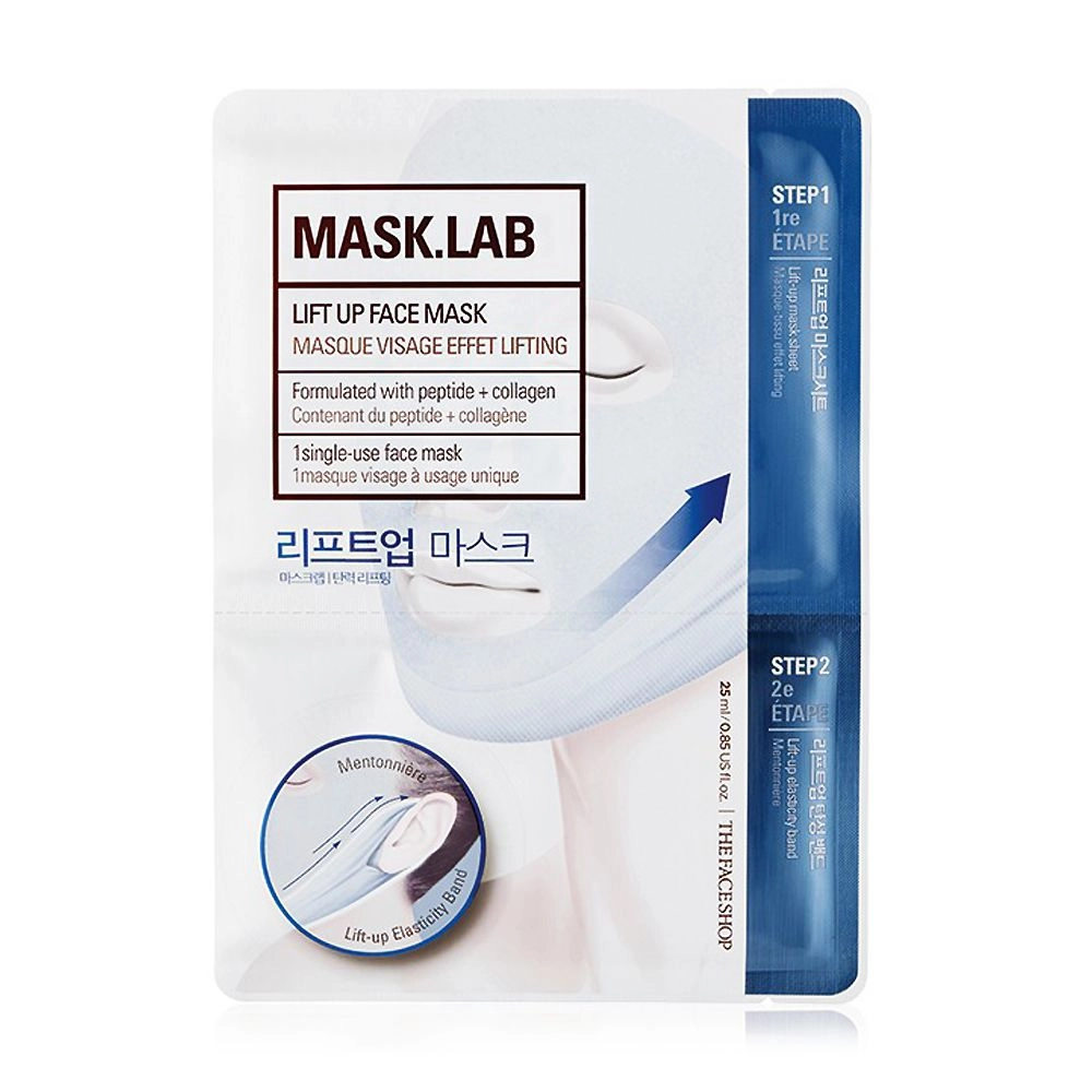 The Face Shop Двухступенчатая тканевая маска для лица Mask.Lab Lift Up с лифтинг эффектом, 25 мл - фото N1