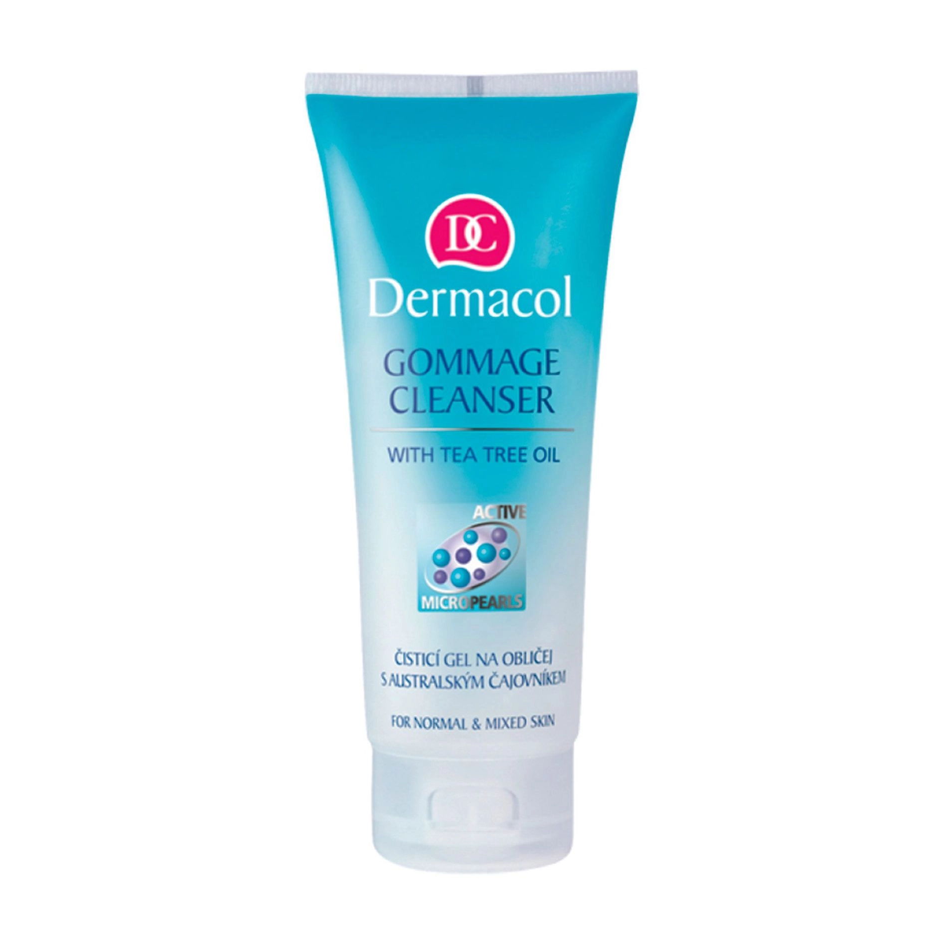 Dermacol Гель-скраб для обличчя Face Care Gommage Cleanser для всіх типів шкіри з олією чайного дерева, 100 мл - фото N1