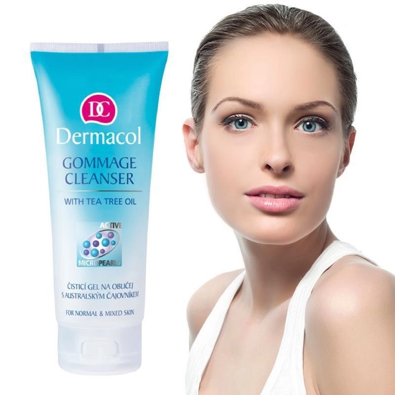 Dermacol Гель-скраб для лица Face Care Gommage Cleanser для всех типов кожи с маслом чайного дерева, 100 мл - фото N2