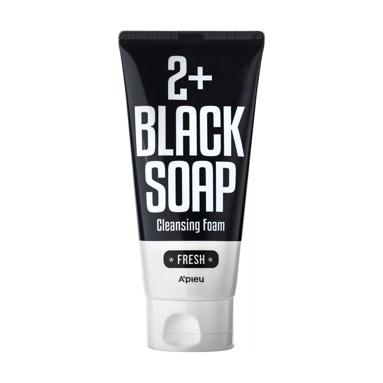 A'pieu Очищувальна пінка для обличчя 2+Black Soap Cleansing Foam Fresh з марокканською глиною, 130 мл - фото N1