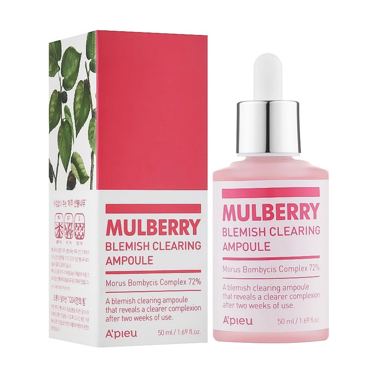 A'pieu Ампульная эссенция для лица Mulberry Blemish Clearing Ampoule, 50 мл - фото N1