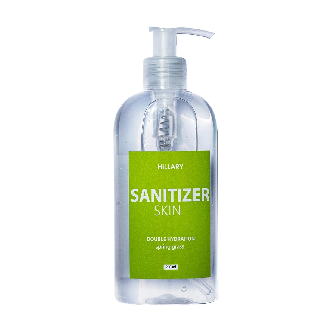 Hillary Антисептик-санітайзер для рук Skin Sanitizer Double Hydration Spring Grass, 200 мл - фото N1