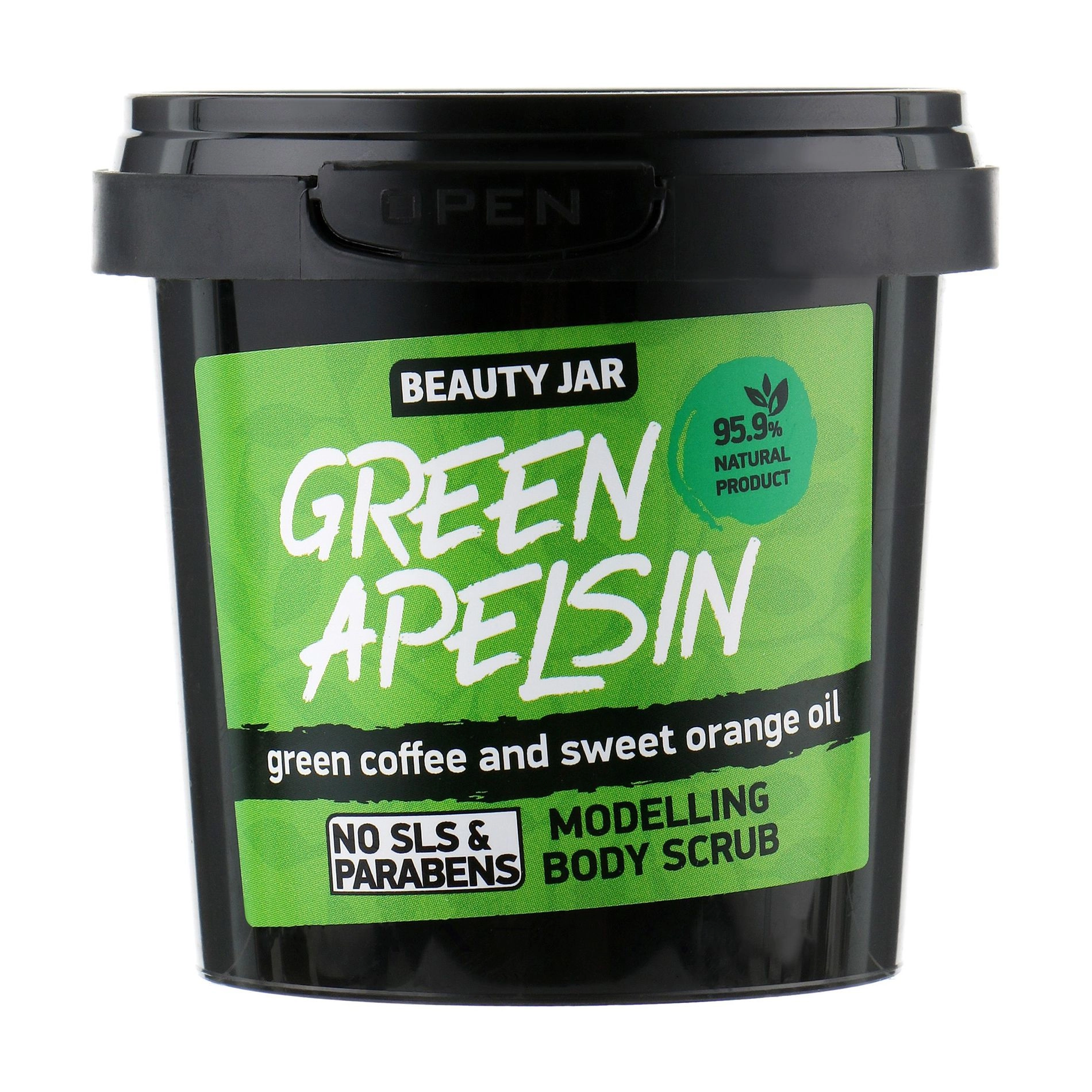 Beauty Jar Скраб для тела Green Apelsin моделирующий, 200 г - фото N1