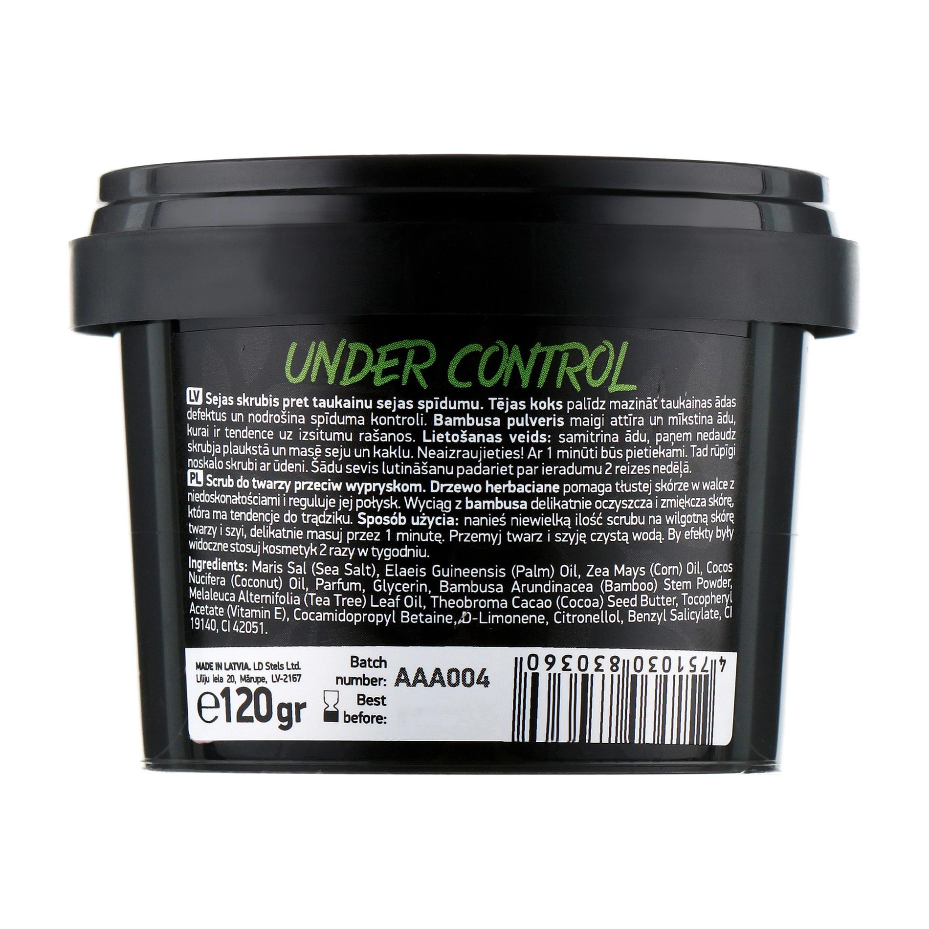 Beauty Jar Скраб для обличчя Under Control, 120 г - фото N2