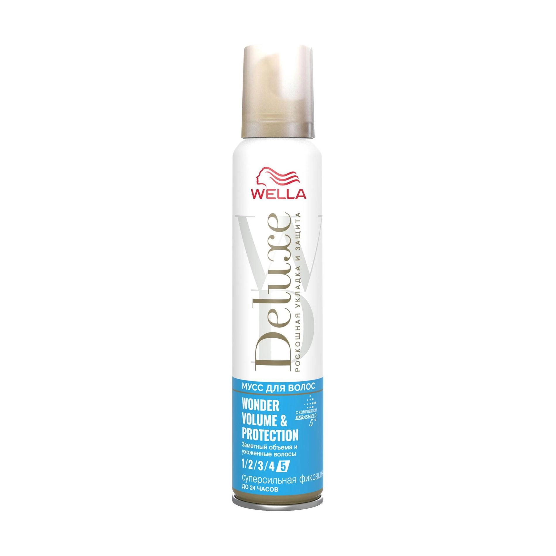 WELLA Мус для волосся Deluxe Wonder Volume&Protection суперсильна фіксація, 200 мл - фото N1