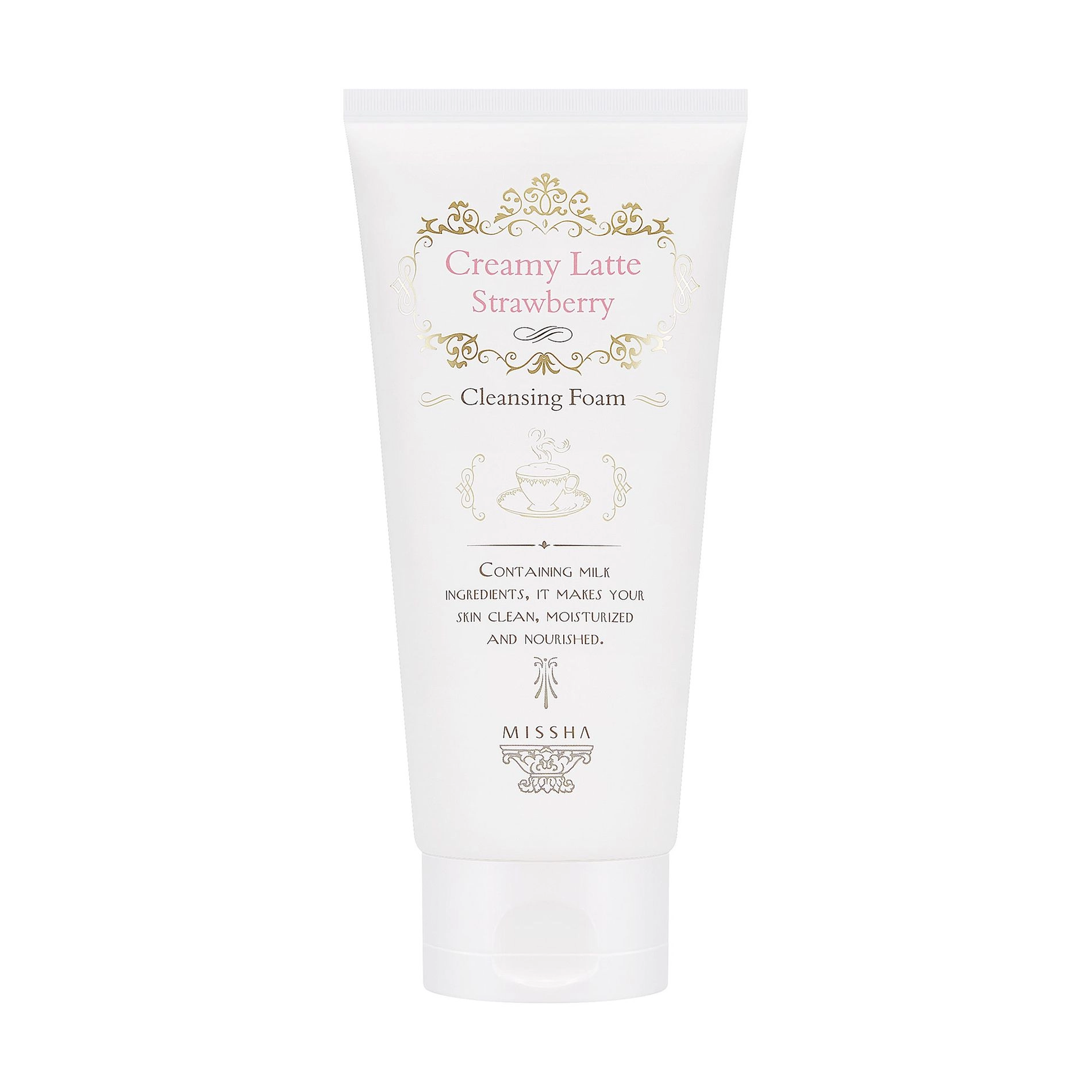 Missha Пенка для умывания Cleansing Foam Creamy Latte Strawberry, 172 мл - фото N1