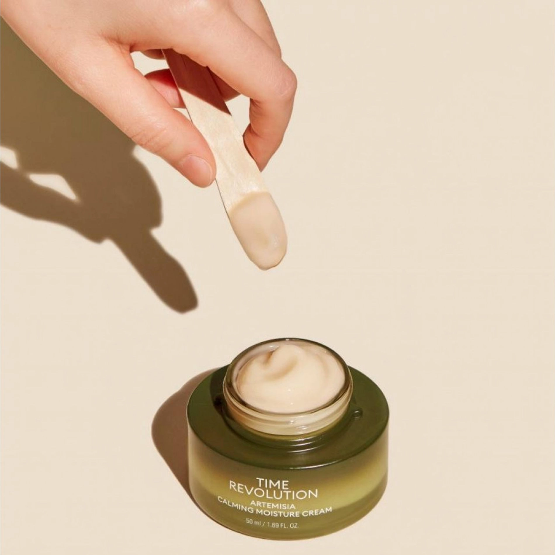 Missha Заспокійливий крем для обличчя Time Revolution Artemisia Calming Moisture Cream, 50 мл - фото N3