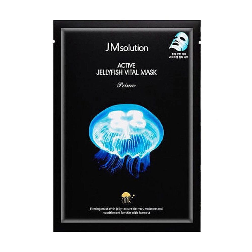 JMsolution Тканинна маска для обличчя Active Jellyfish Vital Mask Prime з екстрактом медузи, 30 мл - фото N1