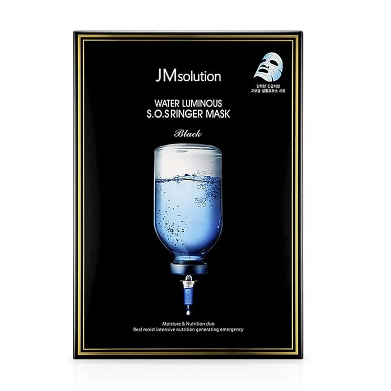 Тканинна маска для обличчя з гіалуроновою кислотою - JMsolution Water Luminous S.O.S Ringer Mask, 35 мл, 10 шт - фото N1