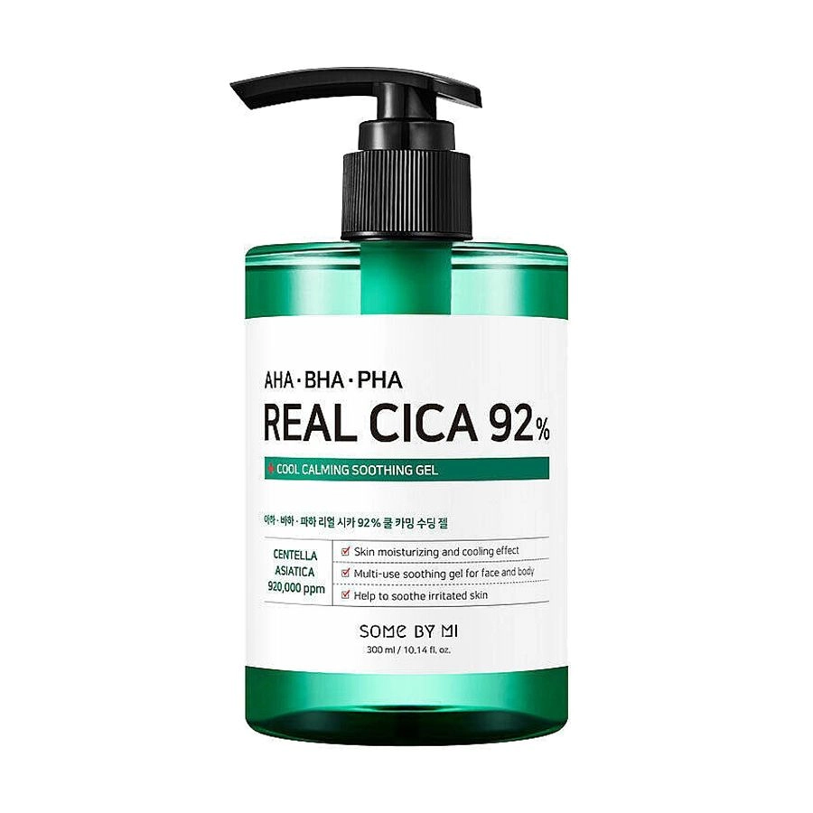 Some By Mi Заспокійливий гель для обличчя та тіла Aha-Bha-Pha Real Cica 92% Cool Calming Soothing Gel, 300 мл - фото N1