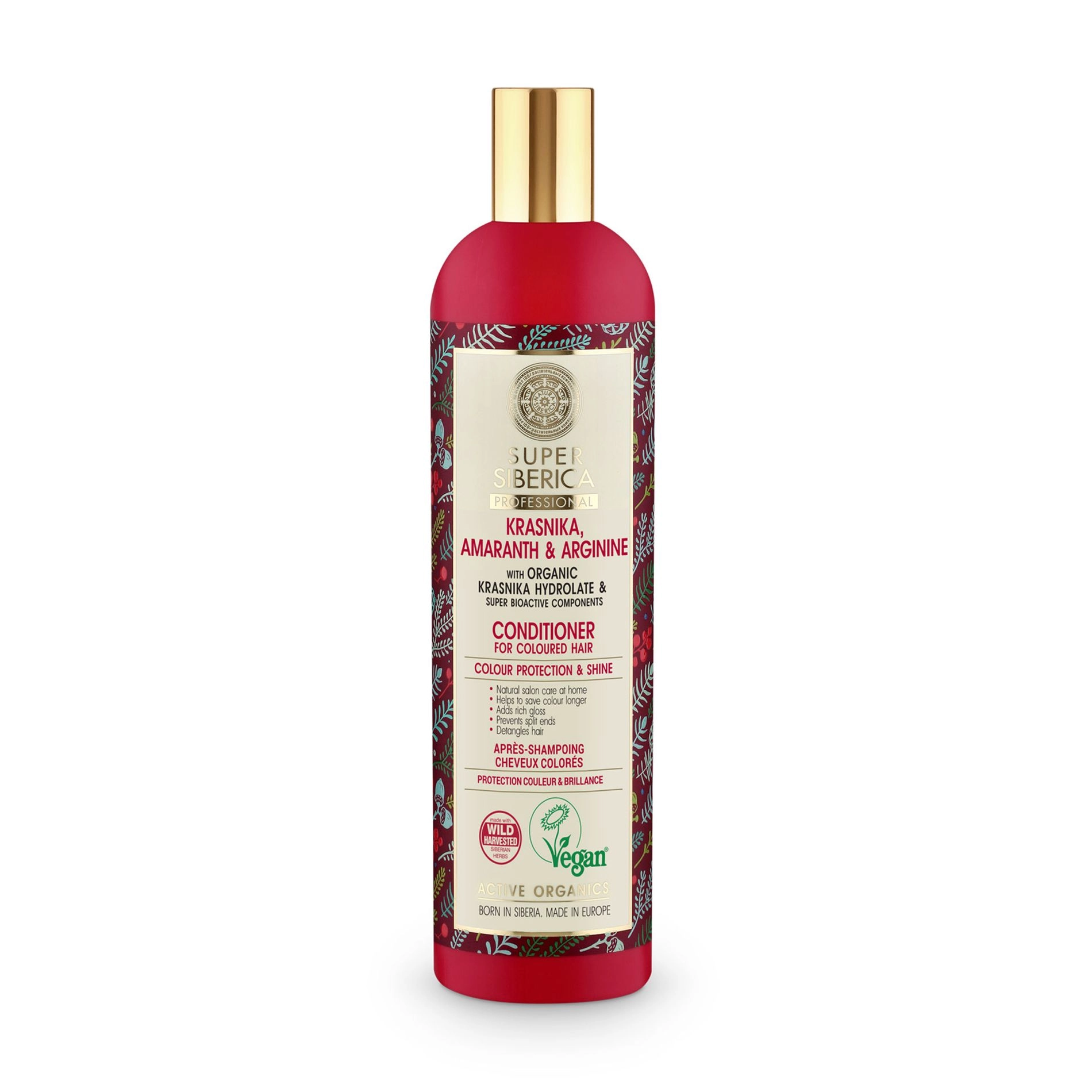 NATURA SIBERICA Бальзам для пофарбованого волосся Super Siberica Professional Color Protection & Shine Conditioner Захист кольору та сяяння, 400 мл - фото N1