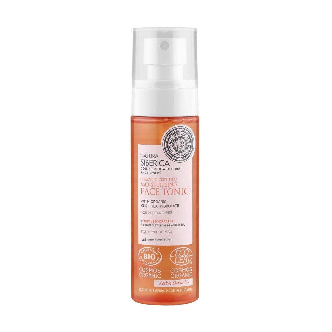 NATURA SIBERICA Зволожувальний тонік для обличчя Organic Certified Moisturising Face Tonic With Organic Kuril Tea Hydrolate, 100 мл - фото N1