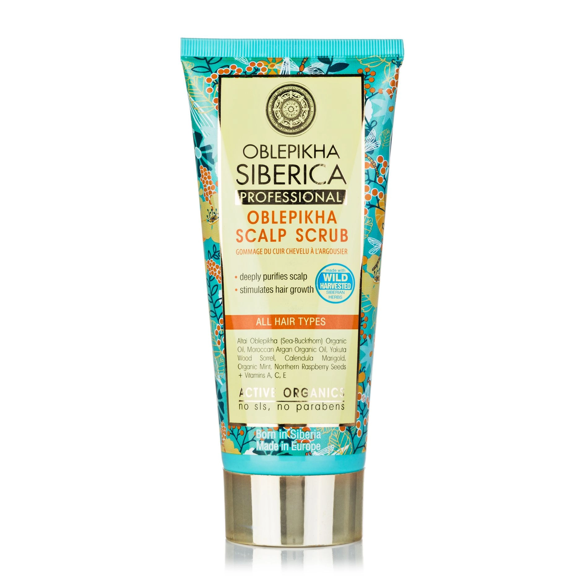 NATURA SIBERICA Скраб для кожи головы Oblepikha Siberica Professional Scalp Scrub для всех типов волос, 200 мл - фото N1