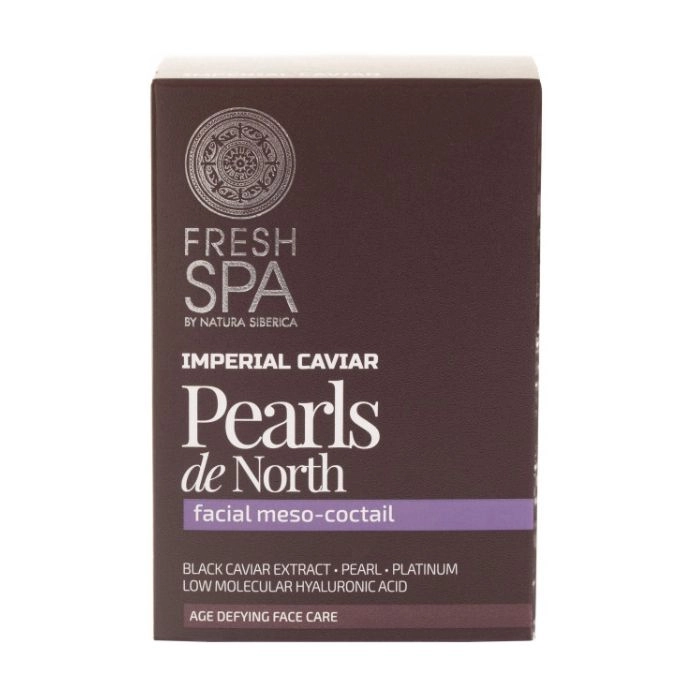 NATURA SIBERICA Мезококтейль для обличчя Fresh Spa Imperial Caviar Pearls de North Перлини півночі, 30 мл - фото N2