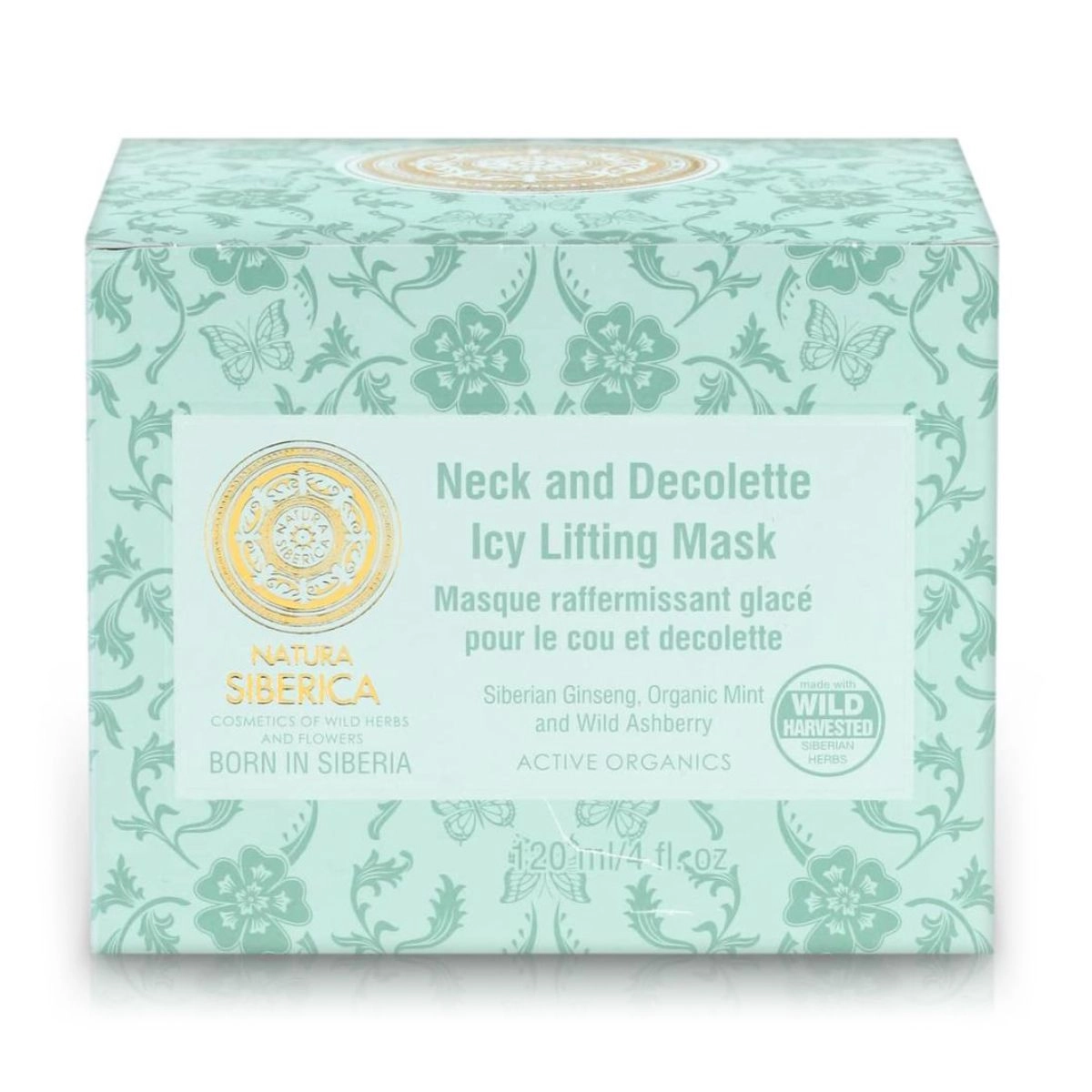 NATURA SIBERICA Ліфтинг-маска для шиї та декольте Neck and Decollete Icy Lifting Mask Anti-Age, 120 мл - фото N2