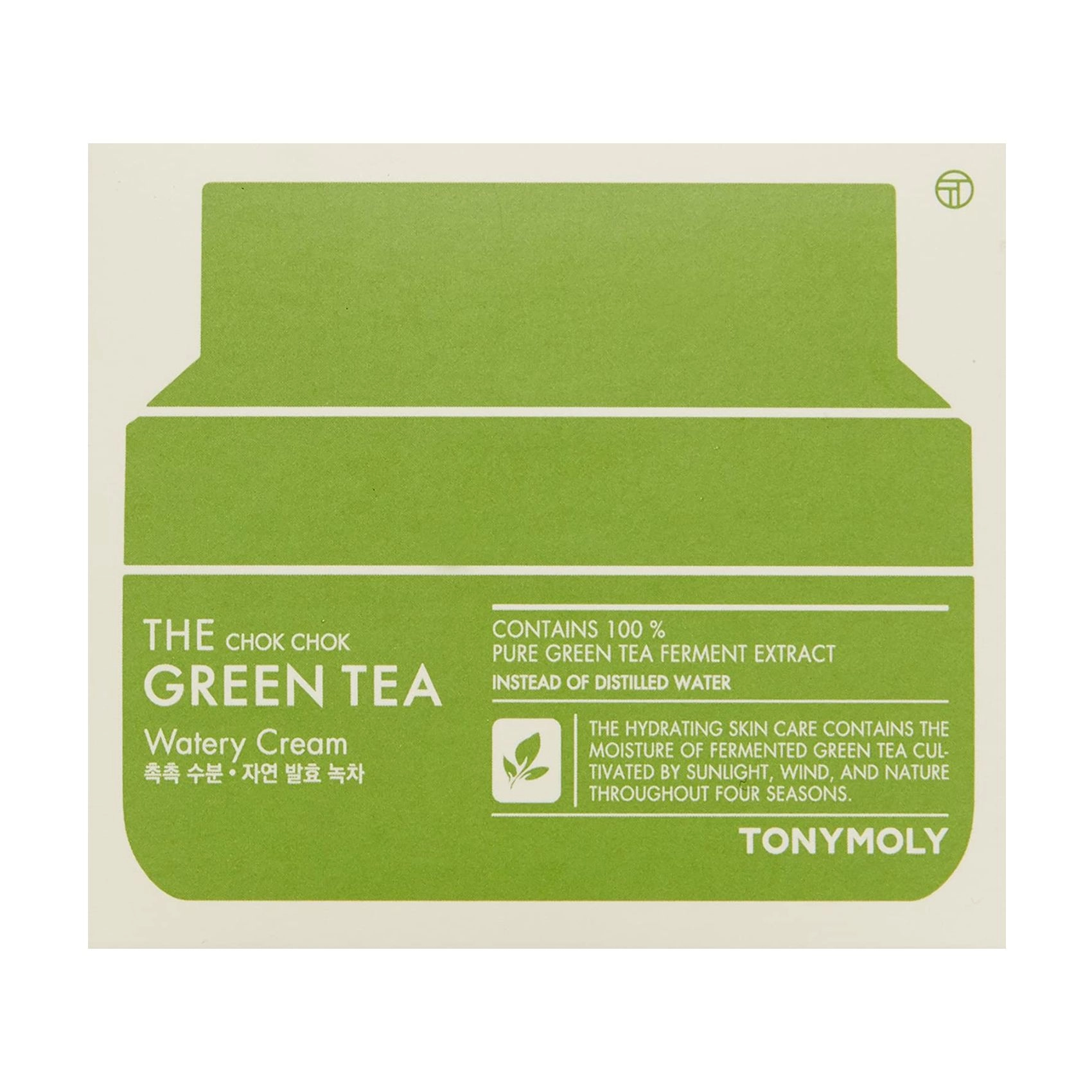 Tony Moly Крем для лица с экстрактом зелёного чая The Chok Chok Green Tea Watery Cream, 60 мл - фото N2