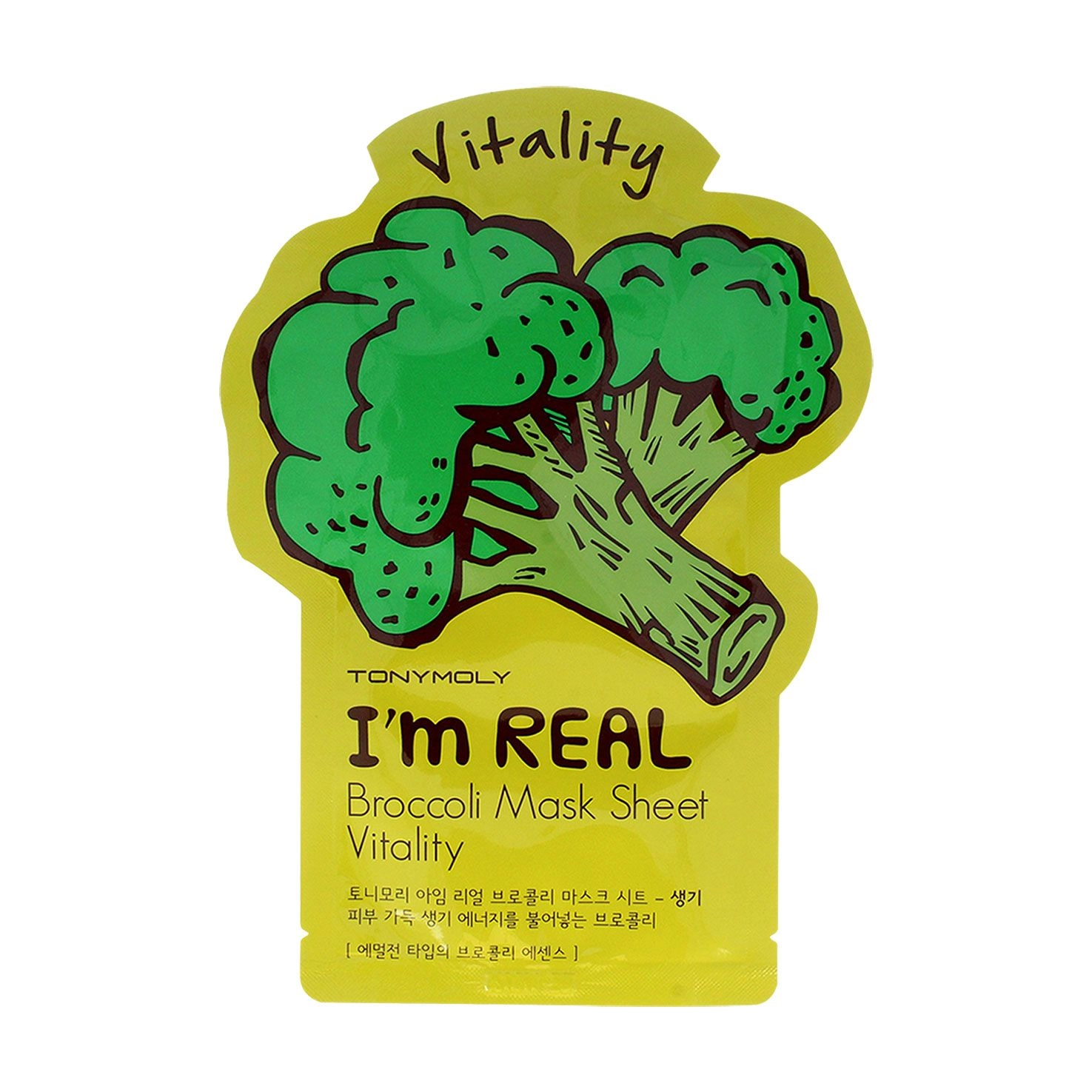 Tony Moly Тканинна маска для обличчя Im Real Broccoli Mask Sheet, 21 мл - фото N1