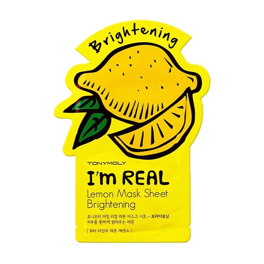 Tony Moly Тканинна маска для обличчя Im Real Lemon Mask Sheet, 21 мл - фото N1