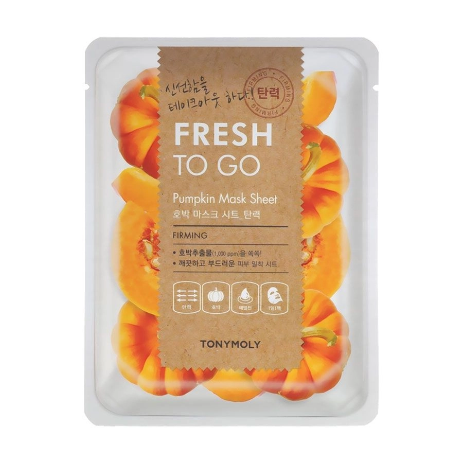 Tony Moly Тканевая маска для лица Fresh To Go Mask Sheet Pumpkin с экстрактом тыквы, 25 г - фото N1