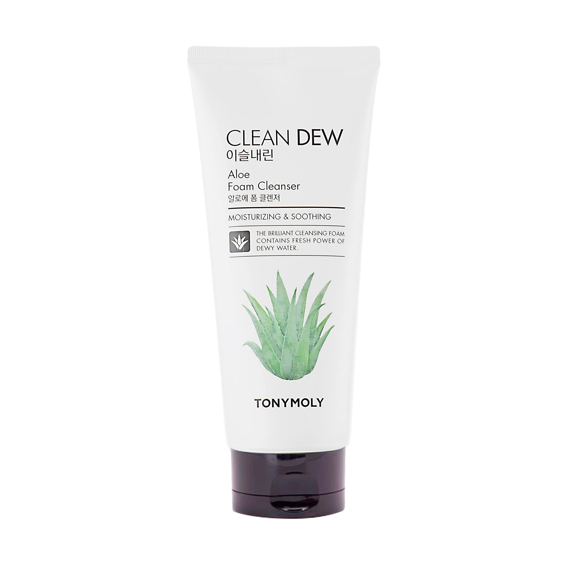 Очищающая пенка для умывания с алое - Tony Moly Clean Dew Aloe Foam Cleanser, 180 мл - фото N1