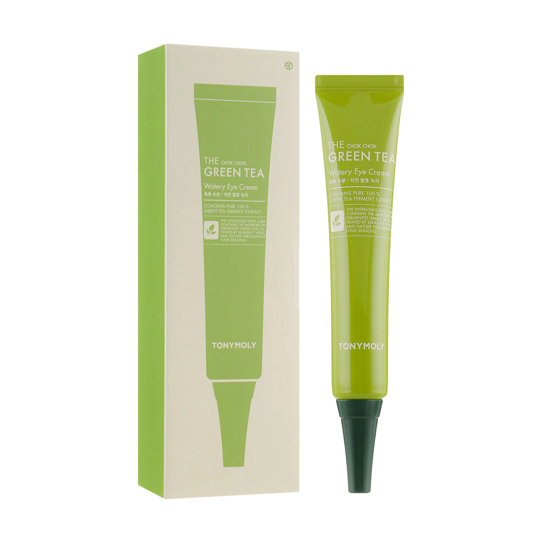 Tony Moly Крем для шкіри навколо очей The Chok Chok Green Tea Watery Eye Cream з екстрактом зеленого чаю, 30 мл - фото N1