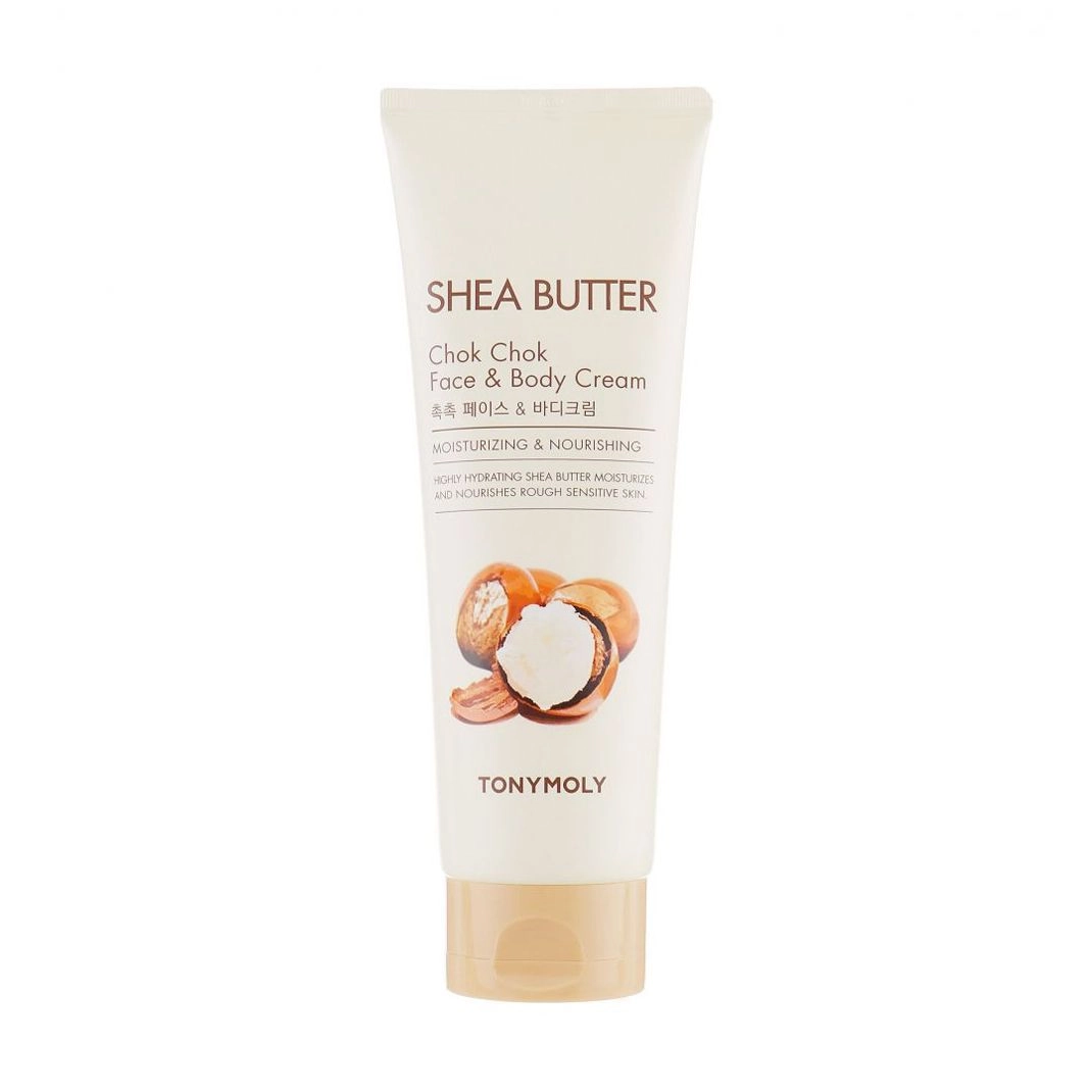 Tony Moly Питательный крем для лица и тела Shea Butter Chok Chok Face & Body Cream, 250 мл - фото N1