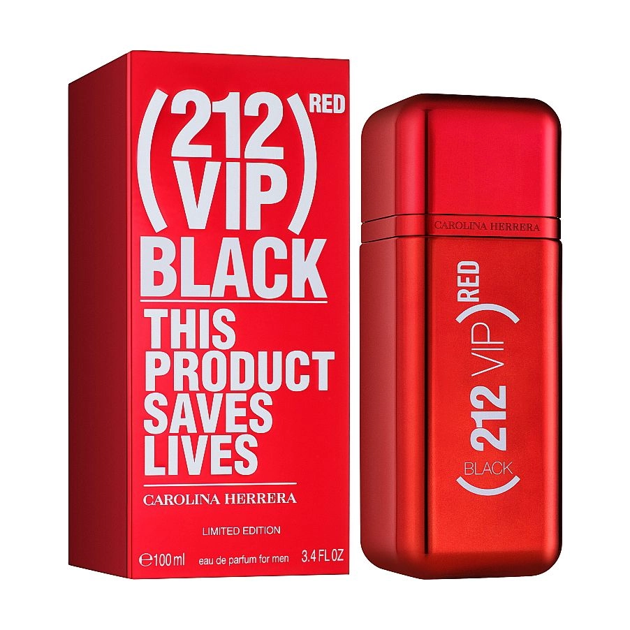 Carolina Herrera 212 Vip Black Red Парфюмированная вода мужская, 100 мл - фото N1