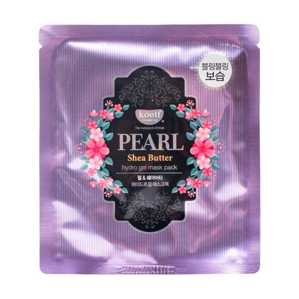 PETITFEE & KOELF Гідрогелева маска для обличчя з перлами Pearl & Shea Butter Mask з перлами та маслом Ши, 1 шт - фото N1