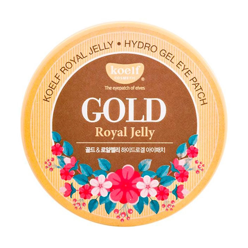 PETITFEE & KOELF Гідрогелеві патчі для шкіри навколо очей Gold and Royal Jelly Eye Patch з золотом та маточним молочком, 60 шт - фото N1