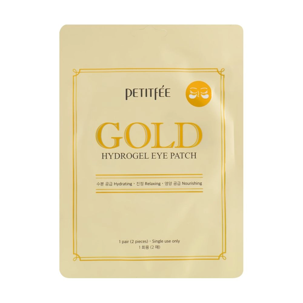 PETITFEE & KOELF Гидрогелевые патчи для кожи вокруг глаз Gold Hydrogel Eye Patch с золотым комплексом +5, 2 шт - фото N1